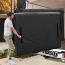 Mattress Bags for Moving, BETU Mattress Protector Waterproof Mattress Cover King Size Storage Bags with 8 Heavy-Duty Handles and Zipper for Bed Extra Thick Large Reusable(2 Pack, 82"x79"x15" Black)