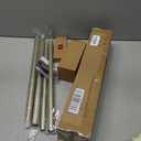 TONIAL Curtain Rods for Windows 20 to 53 Inch(1.6 to 4.4 ft), Telescoping Splicing 3/4 Single Rods 32 to 58 Inch(2.6-4.8ft), Decorative Rod with Acrylic Diamond Finial, Champagne Gold