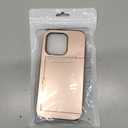 Nvollnoe Compatible with iPhone 15 Pro Case with Card Holder Heavy Duty Protective Dual Layer Shockproof Hidden Card Slot Slim Wallet Phone Cover for Women&Men 6.1 inch(Rose Gold)