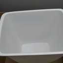 Rubbermaid Small Kitchen Bathroom Trash Can, 9 Gallons, White, Waste Basket for Under Counter/Kitchen/Office/Bedroom/Bathroom