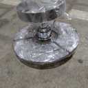 FRIXCHUR Small Crystal Chandelier Led Crystal Ceiling Lights 3 Tiers Crystal Raindrops Chandelier Pendant Lighting Fixture Decoration for Bedroom Hallway Living Room,Chrome,E26