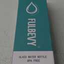 Glass Water Bottles 64 oz - Half Gallon Large Motivational Daily Water Intake Bottle Time Marker - Glass Water Bottle With Straw, Silicone Sleeve 2 Lids, Handle Spout & Bamboo Lid(White)