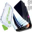 iGluz 4+2 Pack for iPhone 15 Pro Max Privacy Screen Protector with Camera Lens Protector 6.7 inch,9H+Tempered Glass[Military Grade Shatterproof &100% Anti-Spy],3D Micro-Curved Edges[Longest Durable]