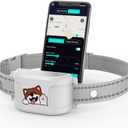 GPS Dog Fence with No Monthly Subscription, 1-Mile Range Wireless Dog Fence, Rechargeable Waterproof Collar with 3 Training Modes, Virtual Boundary for Medium & Large Dogs (White)