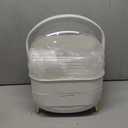 Makeup Organizers Countertop, Makeup organization for Vanity, Cosmetic Storage with Lid and Drawers, Skincare Display Cases with for Desktop, Bathroom (White)