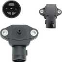 HiSport 37830P05A01 Manifold Absolute Pressure Map Sensor Compatible with Acura CL 1997-1999, Integra 1995-2001, TL 1999, Honda Accord Civic Del Sol CR-V Odyssey Prelude S2000, Isuzu Oasis