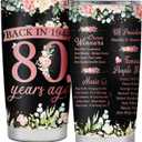 80th Birthday Gifts for Women Tumbler,80th Birthday Gifts Ideas,80th Birthday Decorations,80 Year Old Birthday Gifts for Women,Her,Sister,Friends,1944 Birthday Gifts,Coffee Tumbler 20oz
