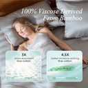 Queen Pillow Cases, Derived from Bamboo Viscose, Cooling Pillowcases, Breathable & Wicking Pillow Covers for Hot Sleepers, Envelope Closure, Light Grey, 2 Pack, 20x30IN