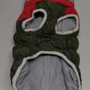 FUAMEY Dog Coat for Medium Dogs, Waterproof Dog Winter Jacket with Harness Built in Puppy Cold Weather Coats Reflective Pet Vest with Zipper Warm Fleece Dogs Snowsuit Windproof Christmas M (chest: 21inches)