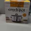 Crock-Pot 4.5 Quarts Manual Design Series Slow Cooker with 3 Manual Heat Settings Cooks Meals for 4 Plus People with Removable Stoneware Bowl, Silver