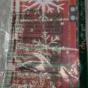 Christmas Rectangle Table Cloth,100% Waterproof Tablecloth,Christmas Decorations for Home, Vinyl Tablecloth Plastic Table Cover for PartyPicnic,Dining,Outdoor 52" x 70",Christmas Trees