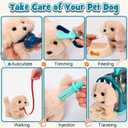 G.C 22Pcs Dog Toys for Kids Doctor Kit, Walking Barking Electronic Interactive Stuffed Dog Vet Kit Costume Pretend Play Puppy Pet Care Veterinarian Playset, Gifts for Kids Girls 3 4 5 6+ Year Old