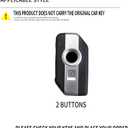 2 Button Remote Motorcycle Key Fob Cover with Keychain Fit for BMW R1250GS ADV R1200GS C400GT 750GT F850 F750GS F850GS F900R F900XR K1600 K1600GTL S1000R S1000XR Key Shell Case-A Black
