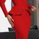 ZVO Long Sleeved Fashionable Commuting Pencil Dress Size XL