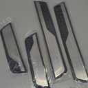 4Pcs Stainless Steel Car Door Sill Protector Trim Scuff Plate Guard Sills Scratch Protection Door Entry Guard Accessories Fit for Honda CRV HRV 2017 2018 2019 2020 2021 2022 2023 2024 2025 Sliver (SILVER)
