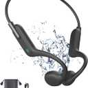 Swimming Headphones,Bone Conduction Headphones Bluetooth Wireless Open Ear Waterproof & Lightweight Long Battery Life,Black