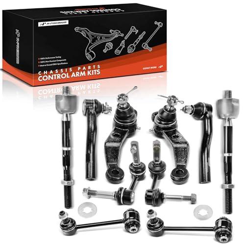 A-Premium Set of 10, Front Lower Ball Joint, Inner & Outer Tie Rod End, Front & Rear Sway Bar Link, Compatible with Lexus GS300 1998-2005, GS400 1998-2000, GS430 2001-2005