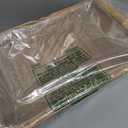 YAHUAN Woven Wicker Storage Basket Wicker Tray Shallow Basket Organizing 16.54L x 11.02W x4.72H in (Wicker)