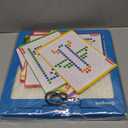 Coogam Magnetic Drawing Board, Large Magnet Doodle Board with Pen and Dot Beads, Color Shape Pattern Art Pad, Montessori Educational Traveling Toy Gift for 3 4 5 6 Years Old Toddlers