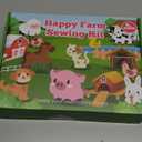 YEETIN Sewing Kit for Kids Ages 6+, Beginner Felt Sewing Craft Kit, DIY Farm Stuffed Animals Making Set, Learn to Sew Gifts for Birthday