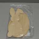 Jetec 6 Pcs Easter Wooden Bunny Cutouts 11 x 6 Inch and Unfinished Egg Cutouts 9.8 x 7.1 Inch Wooden Rabbit Egg Shape Tags Easter Slice Ornaments for Spring Home Party Decors Crafts