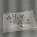 LOVFOIVER Rhinestone Wedding Hair Comb Pearls and Crystal Bridal Hair Piece Wedding Flower Hair Accessories for Women and Girls (Silver-346)