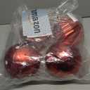 Red 4.0" Large Christmas Balls - Christmas Tree Decoration Ornaments Shatterproof Hanging Balls for Birthday Halloween Holiday Wedding Decorations Set of 4pcs