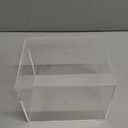 Mini Helmet Display Case, Clear Acrylic Display Cases for 1/2 Football Baseball Helmet Showcase, UV Protection Mini Helmet Storage Box  1 Pack