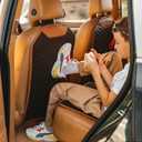 Owleys Kick Mat Back Seat Protector - Car Back Seat Cover for Kids Feet - Waterproof & Sturdy Protector for Upholstery from Dirt, Mud, Scratches and Stain (Hexy)