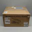 Under Desk Elliptical Machine, Electric Elliptical Leg Exerciser for Seniors with 12 Adjustable, Portable Quiet Elliptical Exercise Machine, Seated Pedal Exerciser with Remote Control (Orange)