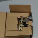 BESTTEN Keyed Same Exterior Door Knob and Single Cylinder Deadbolt Combo Set, Keyed Alike Entry Door Knobs with Lock and Keys for Entrance and Front Door, Satin Nickel