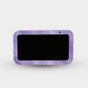 MightySkins Glossy Glitter Skin Compatible with Amazon Echo Show 5 (Gen 3) - Purple Airbrush | Protective, Durable High-Gloss Glitter Finish | Easy to Apply