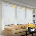 CITOLEN Motorized Blinds with Remote Roller Shades Bright White, 41 x 72