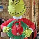 4FT Inflatable Green Grinch Figure For Christmas
