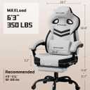 GTPLAYER Gaming Chair for Adults, Ergonomic High Back Chair with Footrest