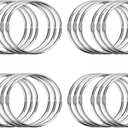 Pawfly 24 Pack Loose Leaf Binder Rings 3 Inch Smooth Steel Book Rings for Index Cards Flash Cards Receipts Memos Photos and Files Heavy Duty Organizers Loops for Office School and Home Use