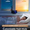 GOLOZA Upgraded Digital Alarm Clock for Bedrooms, Digital Clock with Customizable Night Mode, 5 Levels Brightness+Off, 2 Volume, 3 Alarm Tones, Snooze, USB Charging Port, Power-Off Memory, 12/24H/DST