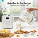 50.73oz Nut Milk Maker Machine: 12-in-1 Automatic Soy Milk Maker with Detachable Design, Homemade Juice,Almond,Oat Milks for Plant-Based Milks, 24H Delay Start/Keep Warm/Auto-Clean/Safety Lock