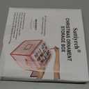 Sattiyrch Plastic Christmas Ornament Storage Box with Trays,Customizable Dividers, Dust-Proof Durable Ornament Organizer Holder,Christmas Storage Containers,Holds 64 x 3 Ornaments