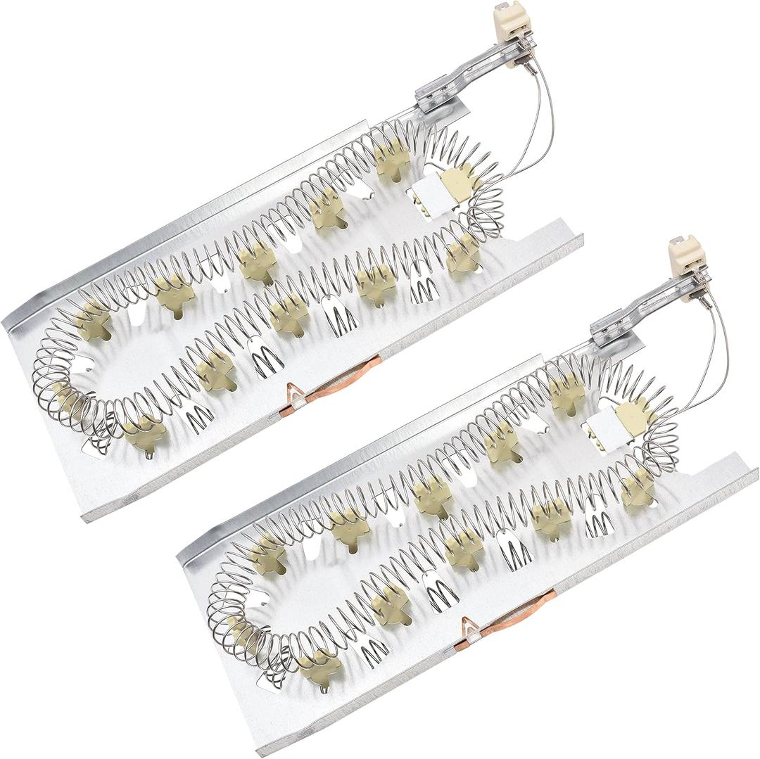 BlueStars 2 Packs 3387747 W11344457 Dryer Heating Element Compatible with Whirlpool Kenmore Maytag KitchenAid Dryers Replaces WP3387747 PS11741416 AP6008281 W11045584 80003 MEDC700VW0 GEW9200lW1