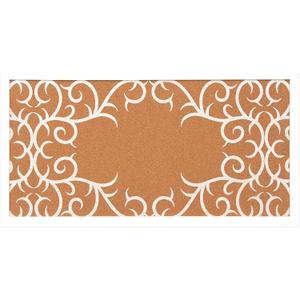 Juvale Decorative Cork Bulletin Boards for Walls (10 x 24 in) - White Frame Pin Board for Office, Bedroom & Room Decor