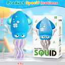 LZZAPJ Electric Dancing Octopus Light Music Suitable for 6-12 Months Old Baby Toys, Kid Crawling Squid Toys Suitable for Toddler Tummy time, Birthday for 1 2 3 4 5 Year Old boy Girl (Yellow)