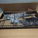 M MZG Heavy Duty Rolling Garment Rack 3 Tiers Adjustable Wire Shelving Clothes Rack with 2 Rods and Side Hooks, Storage Closet Clothing Rack with Wheels Black 17.7" D x 47.2" W x 83.6" H