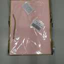 baotongle 6pcs Thank You Gift Bags with Handle Welcome Bags Return Gifts with Bow Ribbon for Wedding Bridesmaid Baby Shower Housewarming Birthday Summer Christmas Vacation(Pink with Gold Edge, 28x20x10cm/11x7.8x4inches)