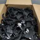 NAHANCO 2405 Plastic Dress Hanger, Jumbo Weight, 17", Black (Pack of 100)