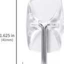 30 Small Hooks+40 Removable Strips, Clear Wire Utility Hooks with Adhesive Strips Damage-Free, No Tools Wall Hooks for Hanging Heavy Duty, Value Pack