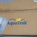 AquaTeak The Original 15.5" Kai Corner Teak Shower Bench - Shower Stool with Storage Shelf for Bathroom - Durable Water Resistant Shower Chair - Shaving Foot Rest - Indoor & Outdoor Use