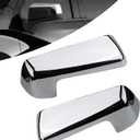 Outside Mirror Covers Compatible with Chevy Silverado 1500 2500 3500 2019-2024/ GMC Sierra 1500 2500 3500 2019-2024 Accessories Parts Replaces 84732161 84732162 Left Right Chrome 1 Pair