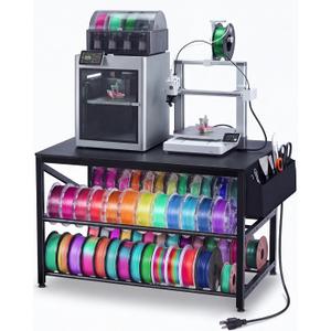 AHOWPD 3D Printer Stand with Filament Storage, Heavy Duty 3D Printer Table