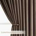 Pinch Pleated Brown Velvet Curtains for Living Room Modern Elegant Plush Velvet Luxury Fabric Room Darkening Window Drapes Bedroom Curtain 40x90
